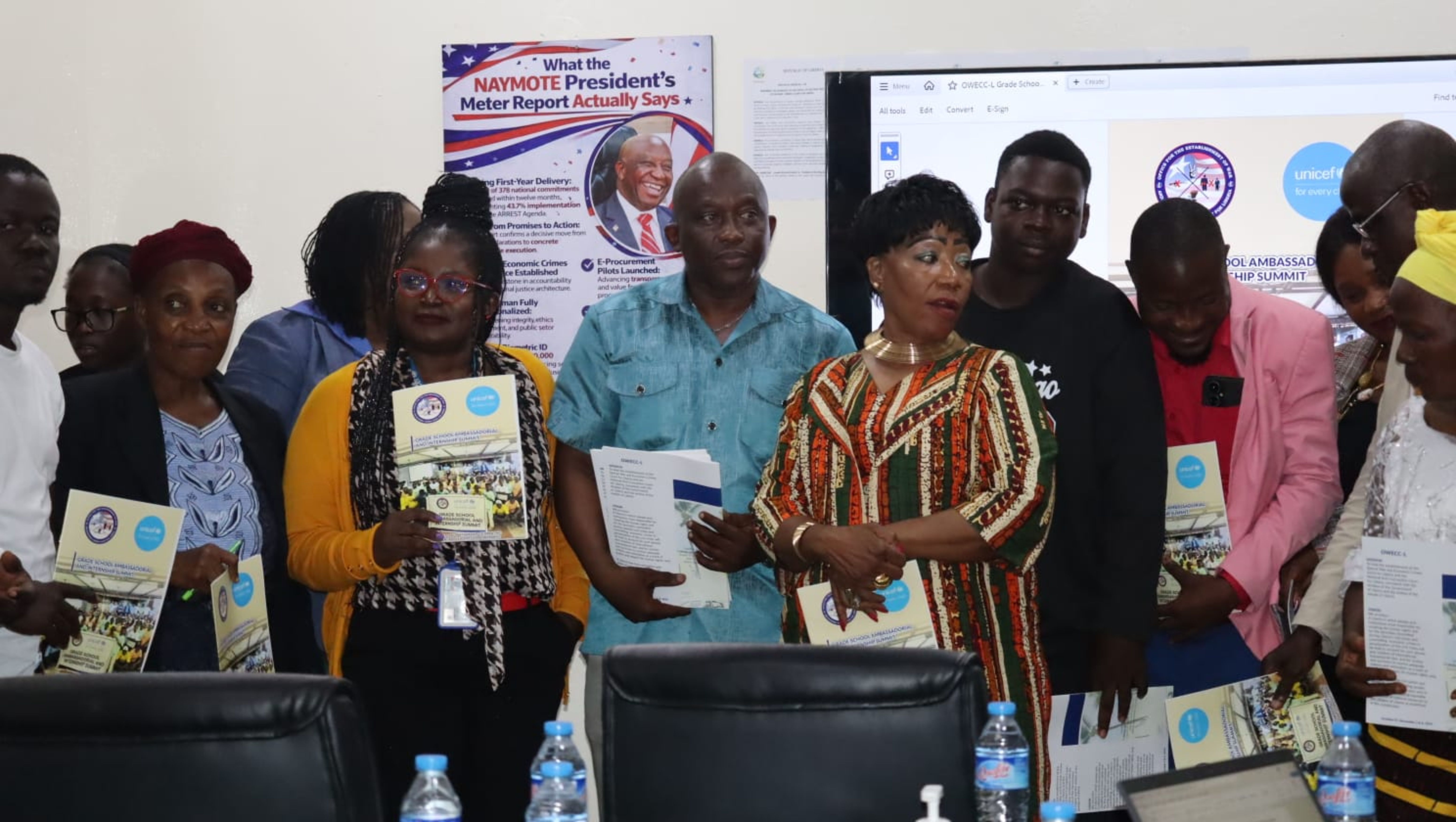 OWECC-L, with UNICEF Liberia's Support, Launches Grade School Ambassadorial and Internship Summit Magazine, Celebrating Youth Leadership in Accountability